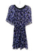 Kate Spade Size S Blue & Black Missing Fabric Back Zip Floral Print Dress Blue & Black / S