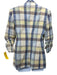 Veronica Beard Size 6 Blue, Yellow, Brown Cotton Blend Flap Pocket Plaid Jacket Blue, Yellow, Brown / 6