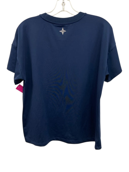Tuckernuck Sport Size M Navy Polyester Crew Neck Short Sleeve Top Navy / M