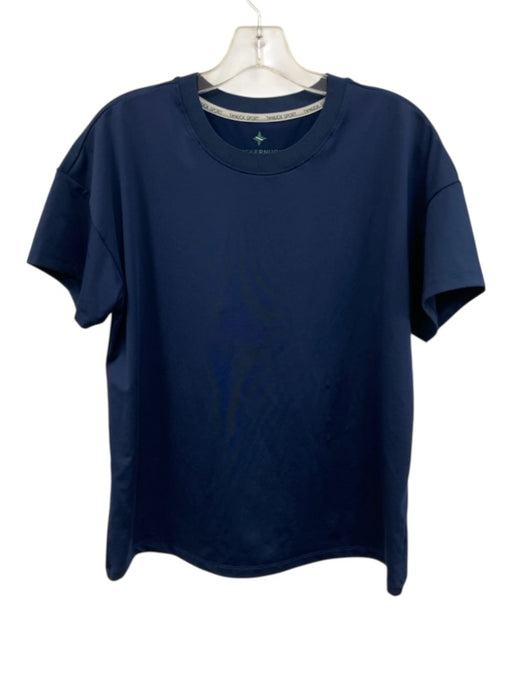 Tuckernuck Sport Size M Navy Polyester Crew Neck Short Sleeve Top Navy / M