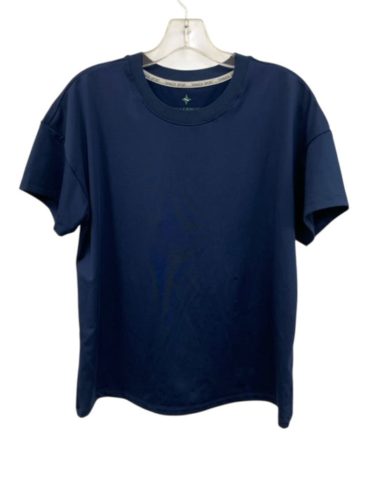 Tuckernuck Sport Size M Navy Polyester Crew Neck Short Sleeve Top Navy / M