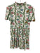 Smith & Quinn Size M White, Green & mutli Polyester Blend Ruffle Neck Dress White, Green & mutli / M