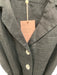 Quince Size S Black Linen Collared V Neck Button Down short sleeve Dress Black / S