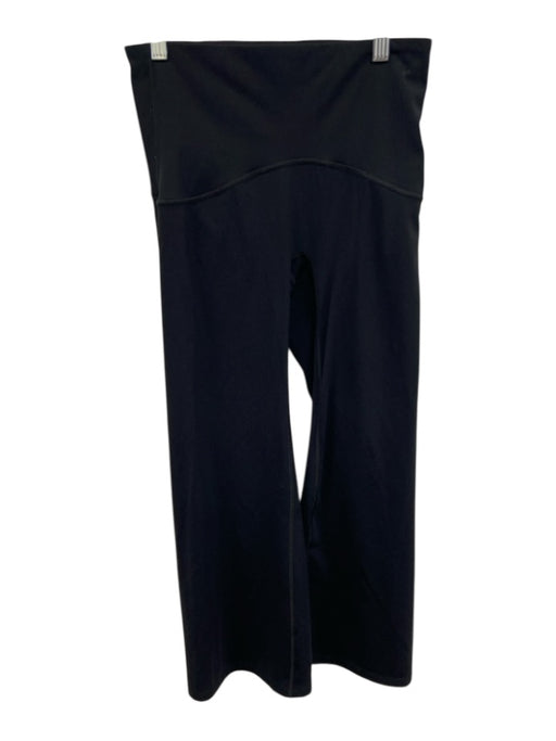 Spanx Size M Black Nylon Blend High Elastic Waist Boot Cut Leggings Black / M