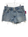 Agolde Size 28 Light Wash Denim Button & Zip Raw Hem Pockets Shorts Light Wash / 28