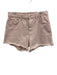 For All Mankind Size 28 Pink Denim Button & Zip Raw Hem Pockets Shorts Pink / 28