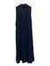 Pomander Place Size M Navy Rayon & Polyester Sleeveless Button Up Collar Dress Navy / M