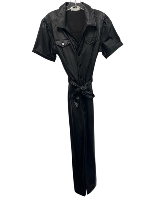Pomander Place Size M Navy Rayon & Polyester Sleeveless Button Up Collar Dress Navy / M
