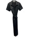 Pomander Place Size M Navy Rayon & Polyester Sleeveless Button Up Collar Dress Navy / M