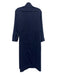 Pomander Place Size S Navu Blue & Orange Polyester Long Sleeve Button Up Dress Navu Blue & Orange / S