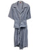 Rosie Assoulin Size 6 Blue & White Cotton Striped Short Sleeve Button Up Dress Blue & White / 6