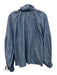 Antoinette Poisson Size 38 Medium Wash Cotton Denim Long Sleeve Tie Neck Top Medium Wash / 38