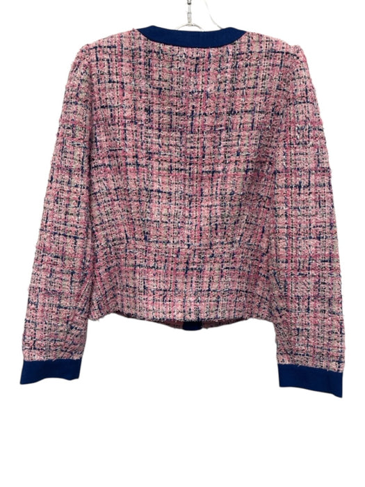 Lilly Pulitzer Size 2 Pink & blue Polyester Boucle Textured Long Sleeve Jacket Pink & blue / 2