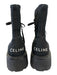 Celine Shoe Size 39 Black Textile & Leather Upper Logo Combat Platform Boots Black / 39