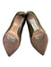 Schutz Shoe Size 9 Olive Green Leather Upper Croc Embossed Stiletto Boots Olive Green / 9