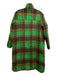 DRA Size XS Green & Brown Polyester Blend Plaid Buttons Shacket Coat Green & Brown / XS