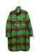 DRA Size XS Green & Brown Polyester Blend Plaid Buttons Shacket Coat Green & Brown / XS