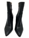 Bellini Shoe Size 7 Black Pointed Toe Block Heel Zipper Booties Black / 7