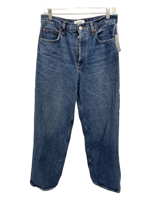 Agolde Size 26 Dark Wash Cotton Denim Button Fly High Rise Jeans Dark Wash / 26