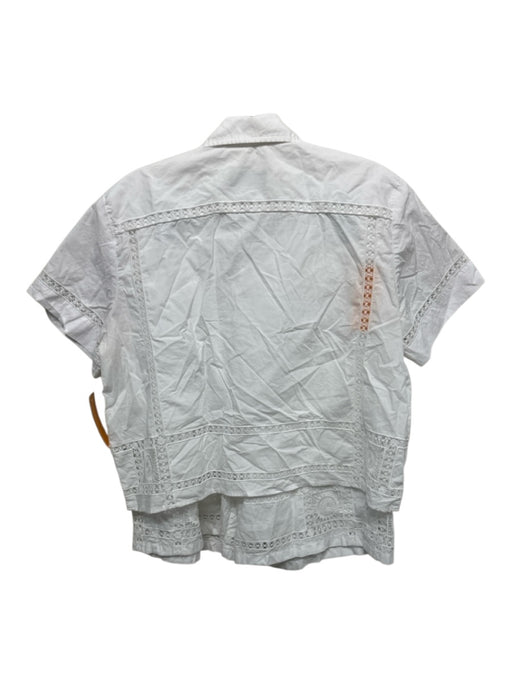 J Crew Collection Size 8 / S White Cotton Eyelet Ladder Lace Bloomers Short Set White / 8 / S