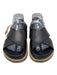 Alohas Shoe Size 38 Black & Beige Leather Criss Cross Open Toe Slingback Sandals Black & Beige / 38