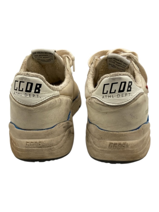 Golden Goose Shoe Size 37 Cream & Red Leather & Nylon star Laces Sneakers Cream & Red / 37