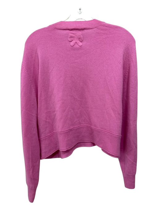 Love Shack Fancy Size L Pink Cashmere Long Sleeve Knit Sweater Pink / L