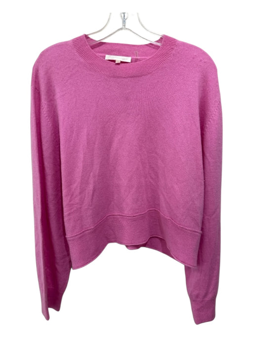Love Shack Fancy Size L Pink Cashmere Long Sleeve Knit Sweater Pink / L