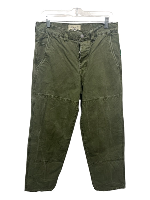 Madewell Size 31 Olive Green Cotton Solid Button Fly Men's Pants Olive Green / 31