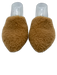 Jenni Kayne Shoe Size 38 Light Brown shearling Pointed Toe slides Slip On Mules Light Brown / 38