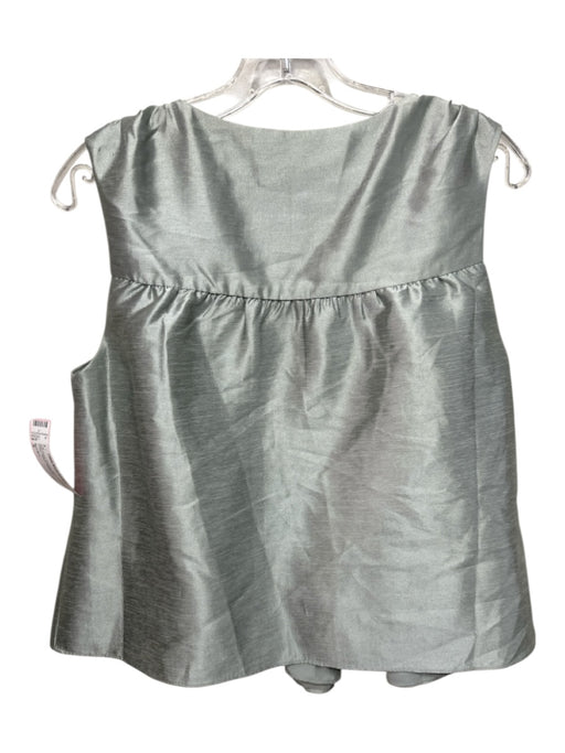 Mare Mare Size S Blue Green Polyester Blend Sleeveless Sheen Peplum Top Blue Green / S
