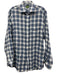 Sid Mashburn Size M Blue, Gray & White Linen Plaid Button Down Long Sleeve Shirt Blue, Gray & White / M