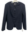 Madewell Size 6 Navy Blue Polyester Button Pinstripe Long Sleeve Blazer Jacket Navy Blue / 6