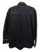 Ganni Size S / 36 Black Cotton Button Down Collar Stitching Detail Top Black / S / 36