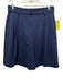 Staud Size 6 Navy Blue Polyester High Rise Pockets Bermuda Trouser Shorts Navy Blue / 6