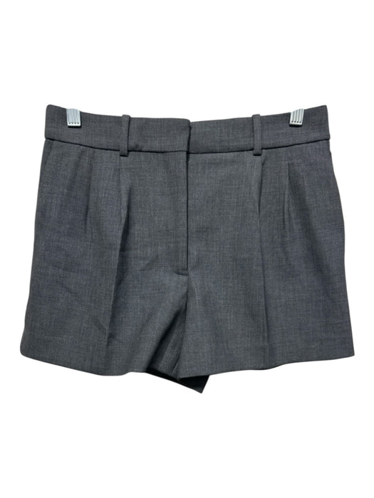 Babaton Size 6 Gray Triacetate Pockets Pleated Shorts Gray / 6