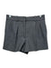 Babaton Size 6 Gray Triacetate Pockets Pleated Shorts Gray / 6