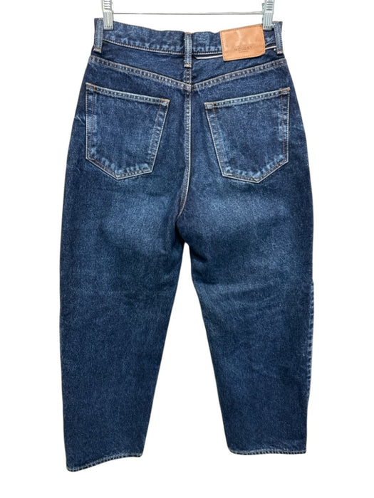 Moussy Vintage Size 25 Dark Wash Cotton Denim High Rise Barrell Leg Jeans Dark Wash / 25