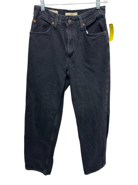 Levi's Size 27 Black Cotton Denim High Rise Jeans Black / 27