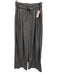 Deiji Studios Size S Gray & Yellow Wool Blend Pinstripe String Belt Pants Gray & Yellow / S