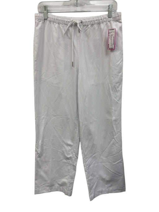 Jenni Kayne Size S White Cotton Drawstring Wide Leg Pants White / S