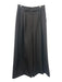 Anine Bing Size 4 Black Polyester High Waist Wide Leg Trouser Pants Black / 4