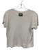 Daily Drills Size S White Cotton Ribbed Short Sleeve T Shirt Top White / S