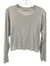 Daily Drills Size S/M White Cotton Ribbed Long Sleeve Top White / S/M