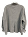 Djerf Avenue Size L Light Chambray Cotton Button Down Pocket Collared Top Light Chambray / L