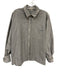 Djerf Avenue Size L Light Chambray Cotton Button Down Pocket Collared Top Light Chambray / L
