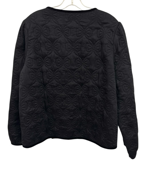 Damson Madder Size 15 Black & White Cotton Velvet Detail Quilted Jacket Black & White / 15