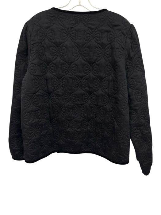 Damson Madder Size 15 Black & White Cotton Velvet Detail Quilted Jacket Black & White / 15