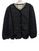 Damson Madder Size 15 Black & White Cotton Velvet Detail Quilted Jacket Black & White / 15