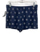 Laer Size M Navy Blue & White Pearl Pima Cotton Snowflake Long Sleeve Short Set Navy Blue & White Pearl / M